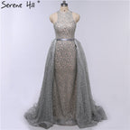 Mermaid High-endEvening Dresses Sleeveless Sequined Sparkly LA6279