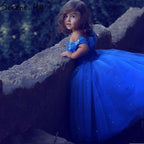 On Sale No Return No Refund Sale Baby Sequined Tulle Flower Girl Dresses Sleeveless Girls Pageant HTA0006
