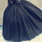 Luxury Beading Burgundy Crystal  Puffy  Ball Gown Wedding Dresses Gown