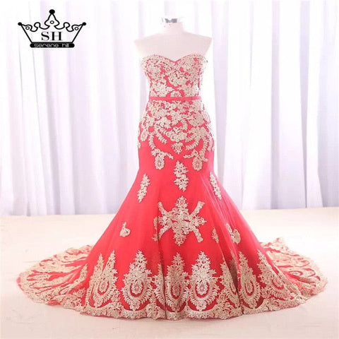 Robe de mariée de luxe brodée sirène, robe de mariée sur mesure