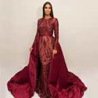 Green Luxury Mermaid Evening Dress  Evening Gowns LA6613