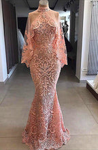 On Sale No Return No Refund Halter Mermaid Evening Dresses Sleeveless Evening Gowns LA6469