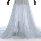 On Sale No Return No Refund Sale Formal dress Long Sleeve See Through Blue Evening Dresses Custom Size Plus Size HA2098