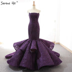 Off Shoulder Wedding Dresses Mermaid Sequined Bride Wedding Gown