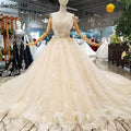 Princess Style Strapless Wedding Dresses Handmade Flowers Crystal Fashion Bride Gowns