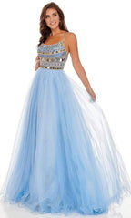 Geometric Cut Glass Tulle Dress