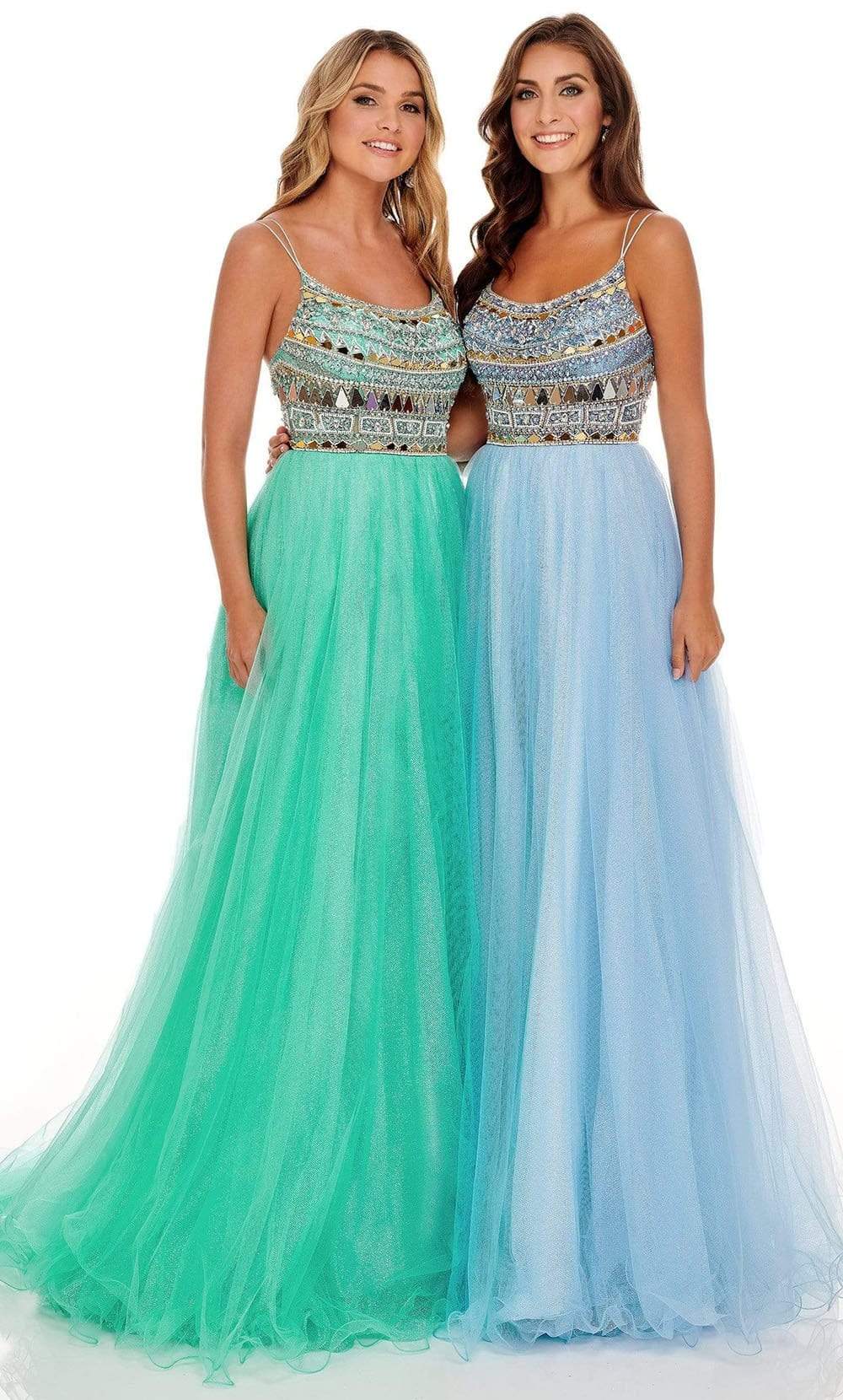 Geometric Cut Glass Tulle Dress