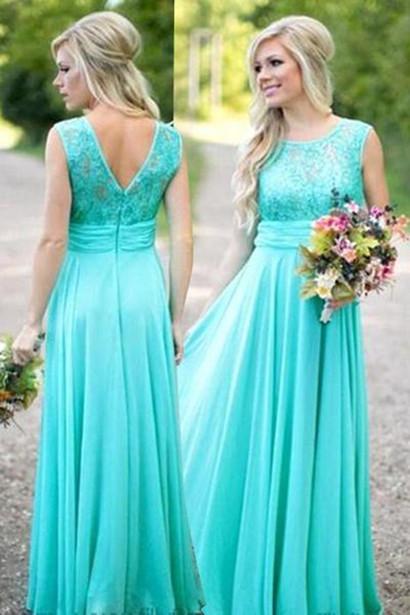 Nouvelle arrivée : robe de soirée sans manches en mousseline verte, coupe trapèze, robe de bal