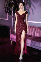 Sequin Formal Long Prom Dress