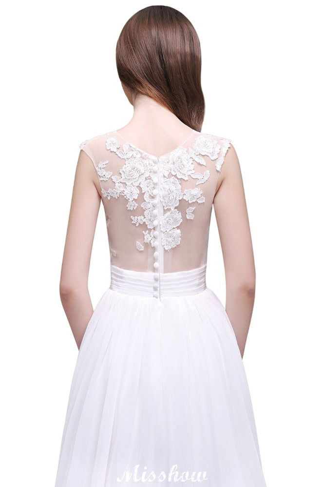 Robes de mariée fourreau en dentelle transparente et mousseline pour la plage