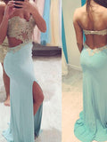 Vestidos de fiesta de jersey sin mangas con escote corazón y cuentas, corte recto/columna.