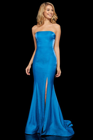 Robe de bal simple sirène bustier à lacets