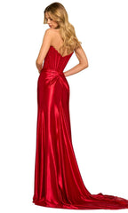 Corset Prom Dress with Slit