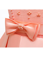 Vestidos cortos de corte A de tul y satén con cuello joya para bodas, fiestas y comuniones