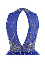 Vestido corto de tul con cuentas para baile de bienvenida o graduación PG037