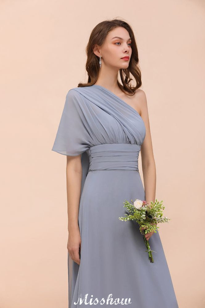 Vestido de dama de honor sin mangas, corte en A, vestido formal hasta el suelo
