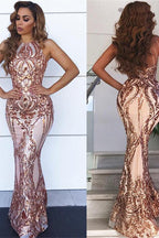 Sleeveless Appliques Chic Sheath Prom Dresses Mermaid Champagne Evening Party Gowns
