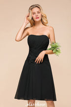 Robe de soirée sans manches Black Tie Affair, mini robe de demoiselle d'honneur