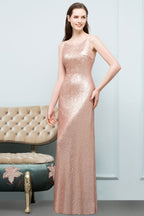 Robes de bal longues sans manches à col rond et sequins