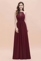 Robe de soirée maxi à bretelles spaghetti, coupe bateau, sequins et mousseline, robe de demoiselle d'honneur