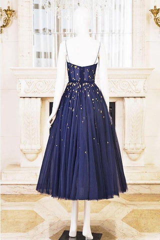 Robe de bal courte à paillettes avec étoiles PD384