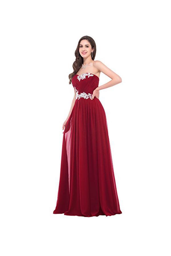 Robe de soirée longue bustier avec appliques - Robes de bal PG276