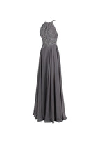 Vestidos de gala con tirantes, pedrería y espalda descubierta PG263