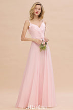 Robe de demoiselle d'honneur rose à bretelles en forme de cœur, dos nu en mousseline, robe de soirée