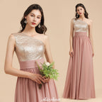Elegante vestido de fiesta de noche de gasa con lentejuelas y un solo hombro