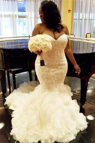 Vestido de novia de encaje estilo sirena con escote corazón, vestido de novia de tul escarlata sin volantes con