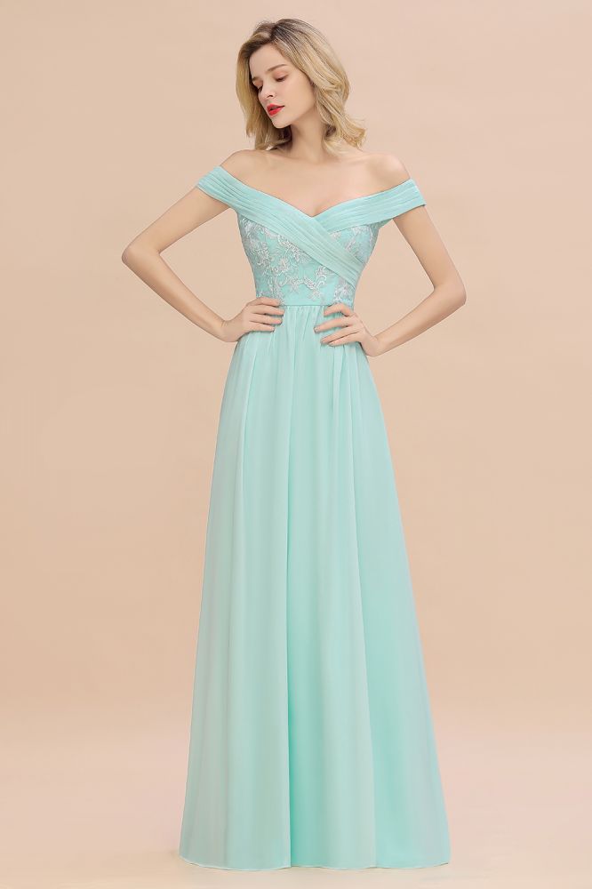 Vestido de fiesta sencillo con volantes y escote corazón, vestido de dama de honor corte A con hombros descubiertos