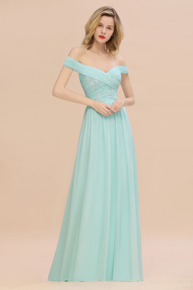 Vestido de fiesta sencillo con volantes y escote corazón, vestido de dama de honor corte A con hombros descubiertos