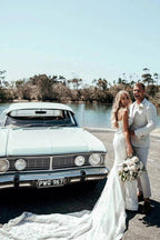 Vestido de novia de playa con escote corazón, corte recto y apliques de encaje WD517