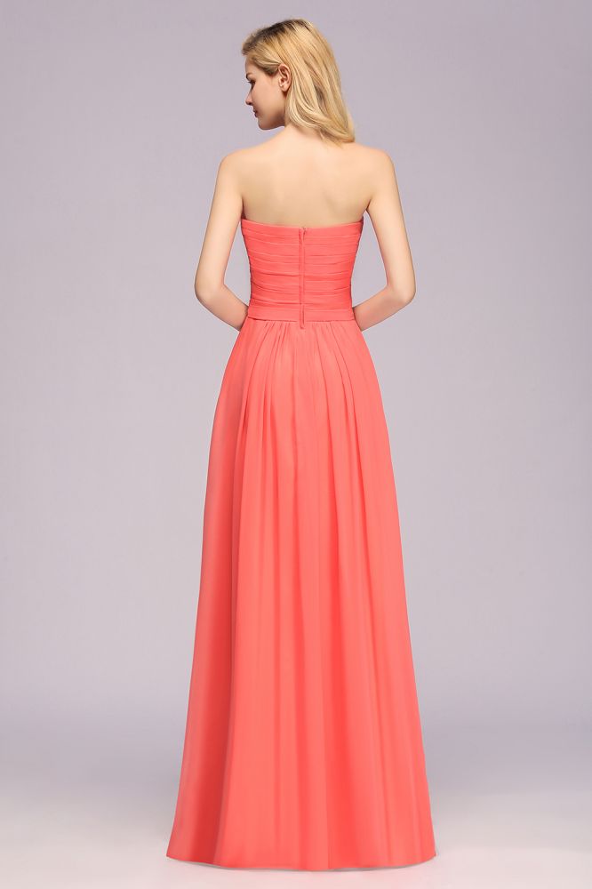 Vestido de noche de corte evasé sin mangas con escote corazón y volantes, estilo swing, de gasa.