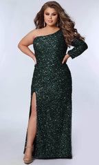 Asymmetric Sequin Formal Dress