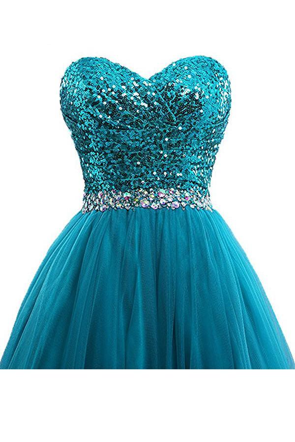 Vestido de baile de tul con lentejuelas, vestido de noche PG254