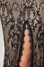Vestidos de fiesta únicos de tul con escote en V, sin mangas, corte sirena, abertura frontal y apliques.