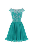 V-back Chiffon Short Prom Homecoming Dresses PG052