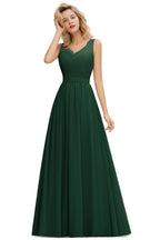 Robe de demoiselle d'honneur trapèze en mousseline à volants et col en V, sans manches, à imprimé floral, robe de soirée fluide