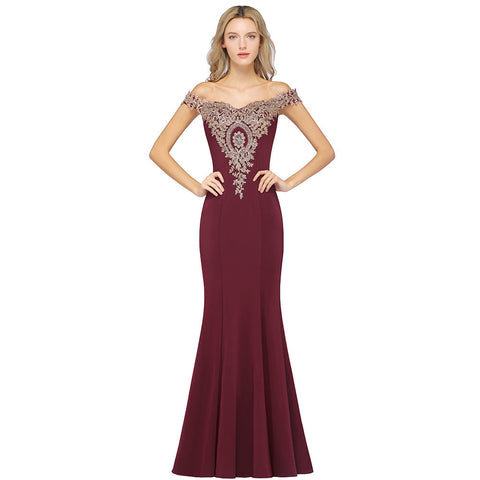 Vestido de fiesta vintage de satén sin mangas con hombros descubiertos y corte columna