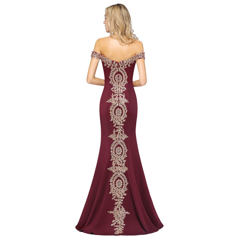 Vestido de fiesta vintage de satén sin mangas con hombros descubiertos y corte columna