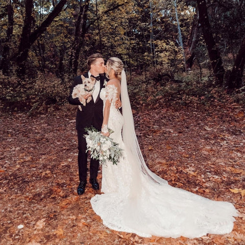 Vintage Lace Mermaid Wedding Dresses with Long Sleeves