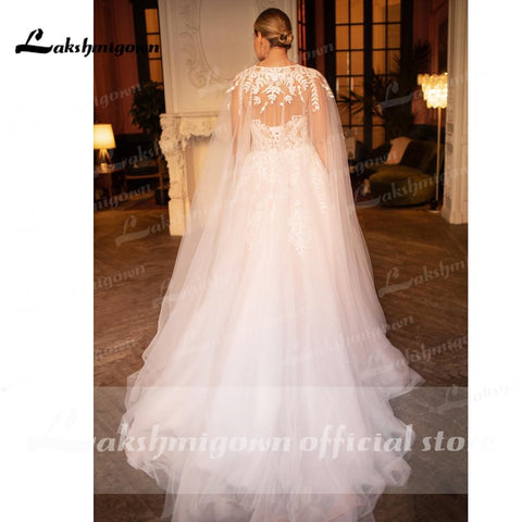Baoleely Vintage Lace Wedding Dress with jacket