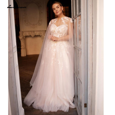 Baoleely Vintage Lace Wedding Dress with jacket