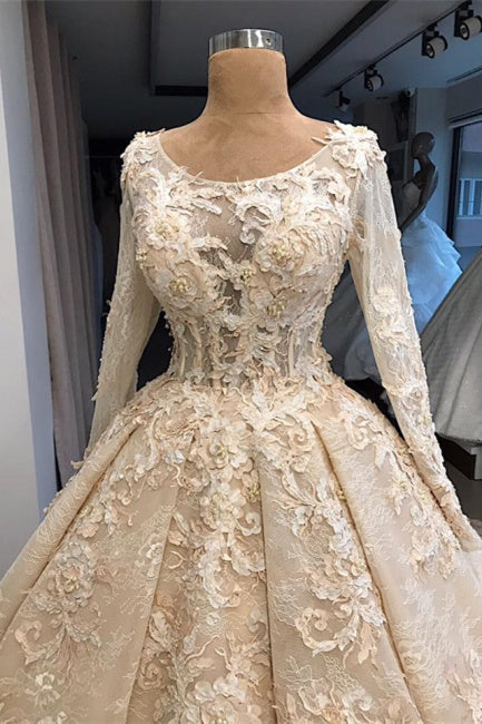 Vestido de novia vintage con encaje | Vestido de novia con mangas