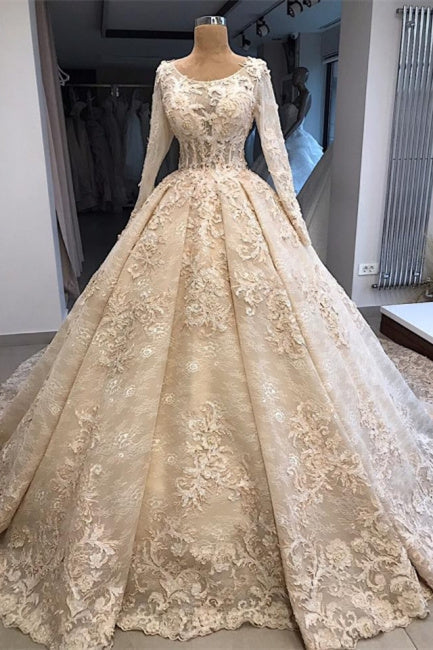 Vestido de novia vintage con encaje | Vestido de novia con mangas
