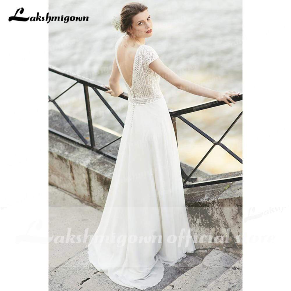 Baoleely Wedding Dress New Style Backless Sexy Bridal