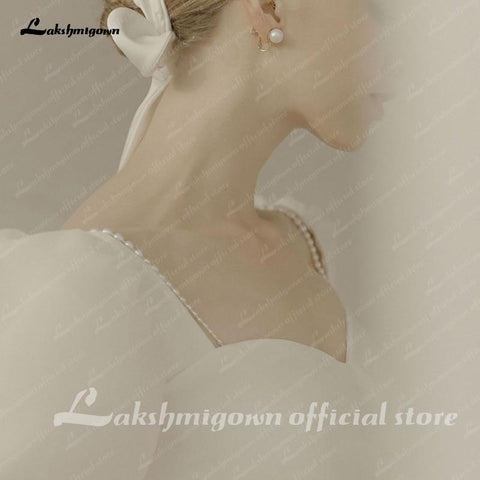 Robe de mariée Baoleely à manches courtes bouffantes, robe de princesse de plage