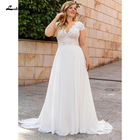 Robe de mariée Baoleely avec appliques en dentelle vintage