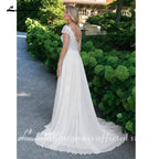 Baoleely Wedding Dress Vintage Lace Appliques